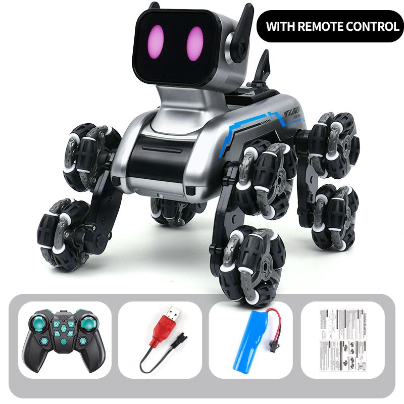 Juguete mecánico de control remoto con ocho ruedas para niños, con detección de gestos, escalada, transformación eléctrica, inteligente_voghion.com