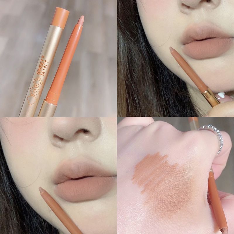 Durable matte lipstick pen, brown, pink, solid lipstick, waterproof lipstick, lipstick, lipstick, lipstick_voghion.com