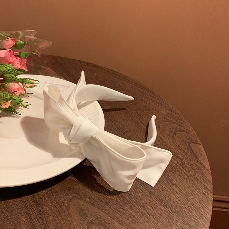 Nai Hu Zhengmei Bow Headband coreeană simplă, cu bandă de susținere, elegantă, cu model de ieșire, cu bandă presată, bijuterii pentru femei_voghion.com