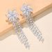 moda splendidi orecchini pendenti con nappe di strass retrò zircone personalità fiore orecchino orecchino_voghion.com