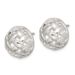 Sterling Silver 14mm Fancy Button Post Earrings_voghion.com
