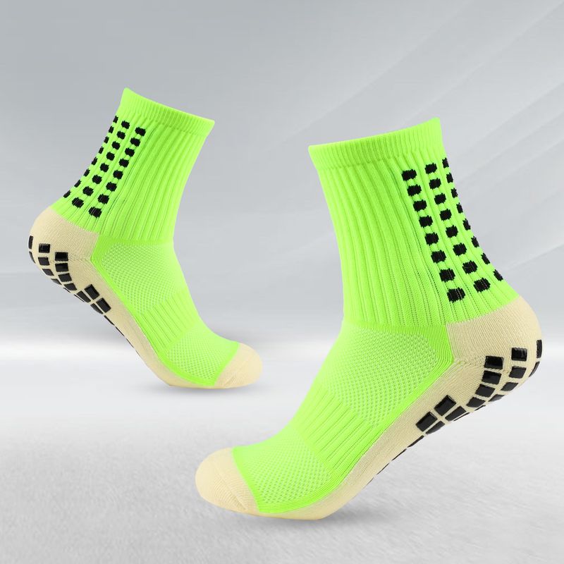 Skarpety popularne skarpetki piłkarskie w kropki Męskie antypoślizgowe skarpetki sportowe z dołem ręcznikowym Producent hurtowych skarpetek środkowych_voghion.com