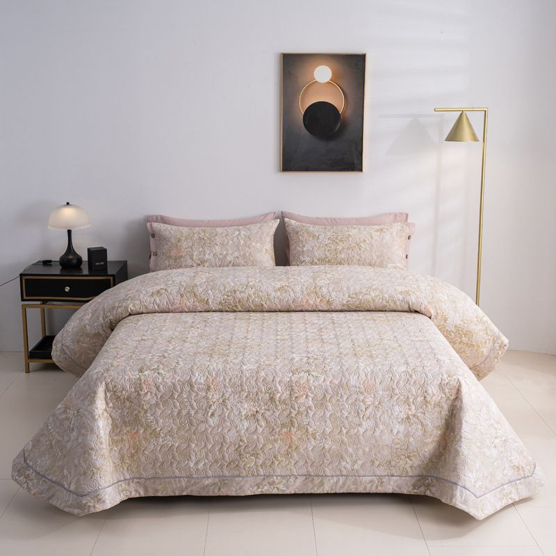 Baumwolle Gesteppte Gedruckt Quilting Kits Und Einzel Produkt Serie Einzel Bett Abdeckung Verdickung_voghion.com