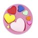 4Pcs Loving Heart Shape Silicone Fondant Mold Diyful Sweet Heart Chocolate Candy Paste Cake Decorating Tool_voghion.com