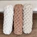 Nordic Solid Color Sherpa Seat Cushion - Woven Long Pillow For Bed/Sofa/Bay Window_voghion.com