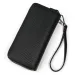 Genuine Leather Business Long Wallet Top Layer Cowhide Double Zipper Clutch Men's Bag_voghion.com