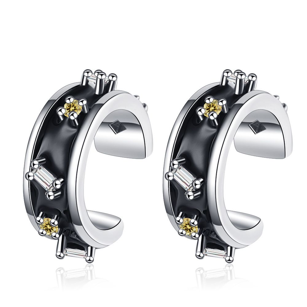 Orecchini a goccia con olio per donna, non necessitano di piercing, design versatile in zirconia_voghion.com