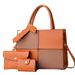 High-Value Mother-Daughter Color-Block Design Fashion Handbag Versatile Large Capacity Shoulder Bag_voghion.com