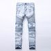 Premium Products Men's Jeans With Personalized Trendy Folds, Slim Fit And Elastic Fit, Men's Fashionable Pants_voghion.com