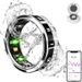Diamantbesetzter Smart Ring Bluetooth Wasserdichter Schrittzähler Schlaf Herzfrequenz Blutsauerstoff Multifunktions-Sportfinger_voghion.com