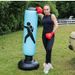 Supporto per sacco da boxe per bambini, altezza 1,6 m, gonfiabile, con base, giocattolo anticaduta per l'allenamento dei bambini_voghion.com