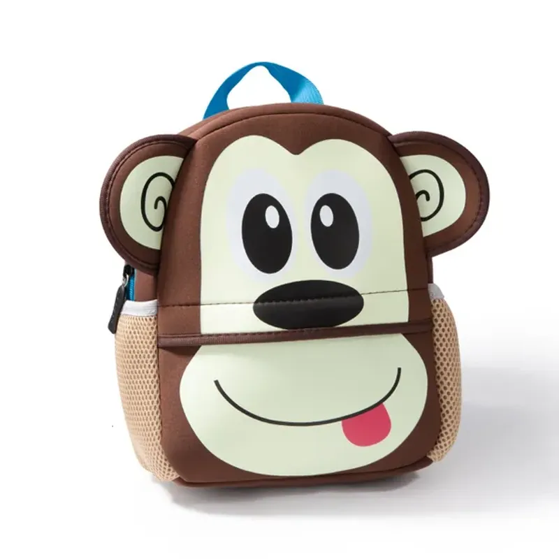 Kinderrucksäcke 3D Giraffe Design Mädchen Jungen Schultaschen Kleinkind Kinder Neopren Schultasche Kindergarten Cartoon Beutel_voghion.com
