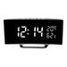 Horloge multifonctionnelle à écran LED incurvé avec affichage de la température et de l'humidité 7816_voghion.com