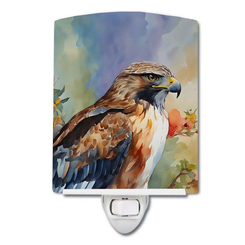 NEW Hawk Ceramic Night Light Compact, UL-Certified, Ideal for Bedroom, Bathroom, Nursery, Hallway, Kitchen, 6x4x3, Multicolor_voghion.com