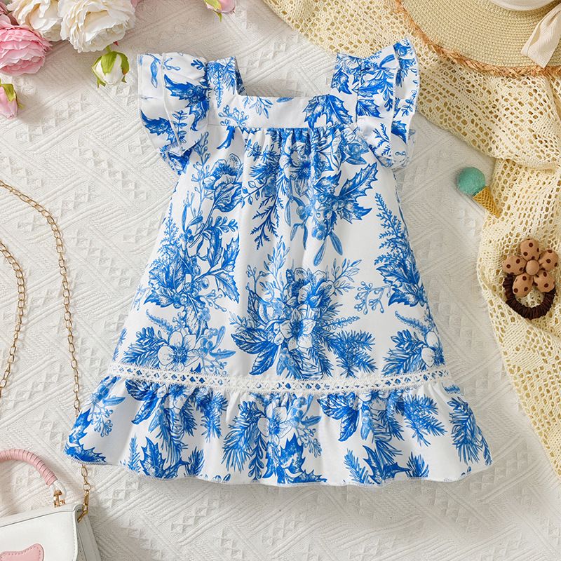 Mother&Kids Children's girls A-line Princess skirt Children's fresh casual skirt Baby summer dress girls dress_voghion.com