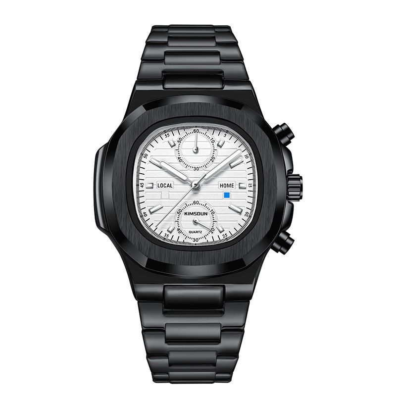 Neue goldene Seton Marke Nautilus Uhr Herrenuhr wasserdichte multifunktionale Quarzuhr Business Herrenuhr_voghion.com