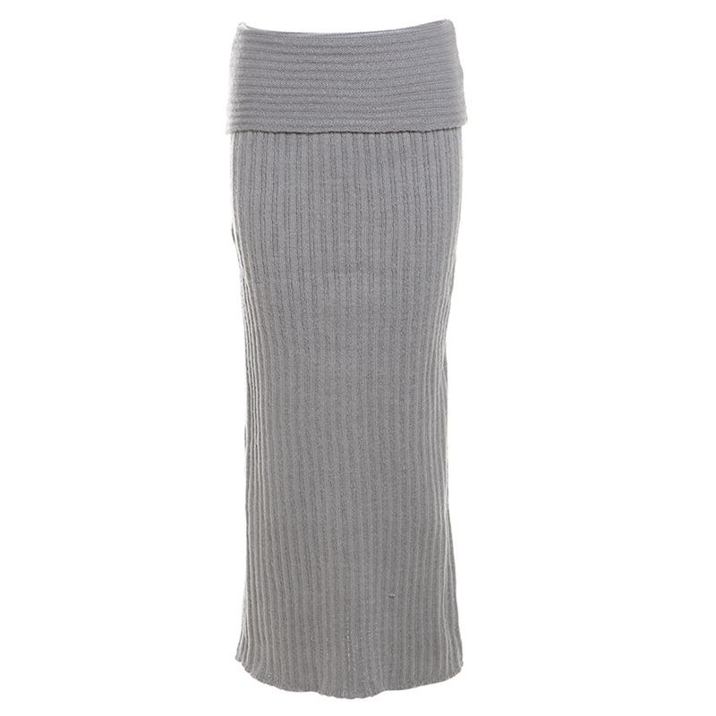 Women's Clothing new autumn street sexy one shoulder off shoulder long top high waist hip long skirt suit_voghion.com