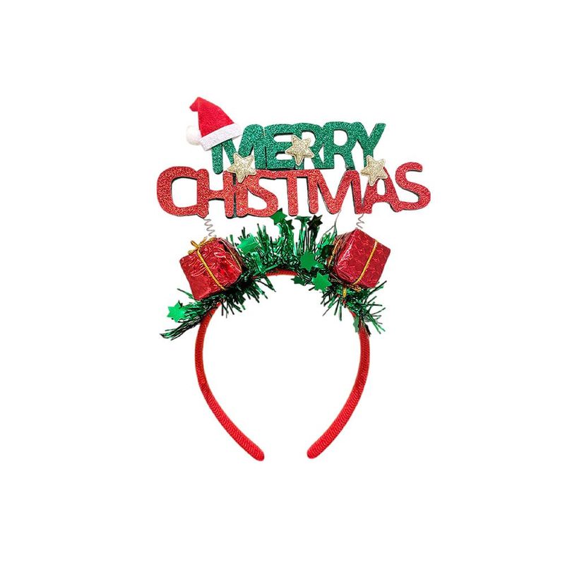 Festive Red And Green - Christmas Themed Headband 12pcs_voghion.com