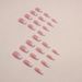 Ballet Girl Soft Gradual Shining Pink False Sweet Instagram Fashion Nail Nails_voghion.com