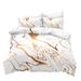 Hoogwaardige beddengoedsets, 3-delige set, moderne en minimalistische digitale print met marmerpatroon, 4-delige set_voghion.com