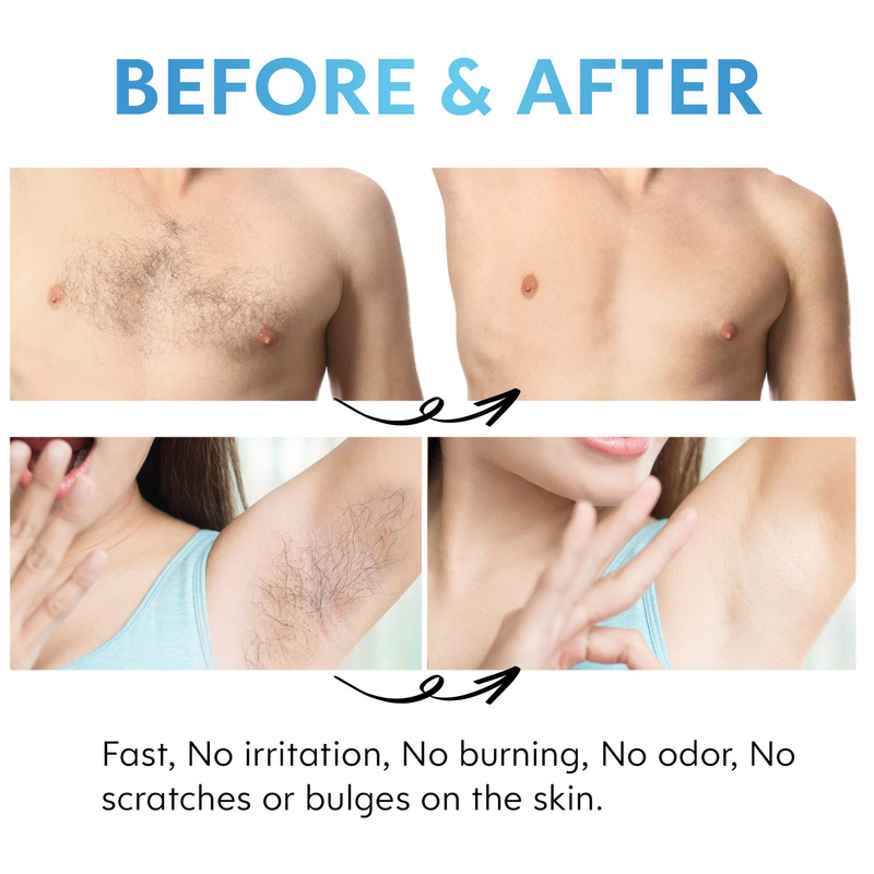 Safe Painless Hair Remover Physical Epilator Armpits and Legs Reusable Easily Clean Professional Exfoliante Fa_voghion.com