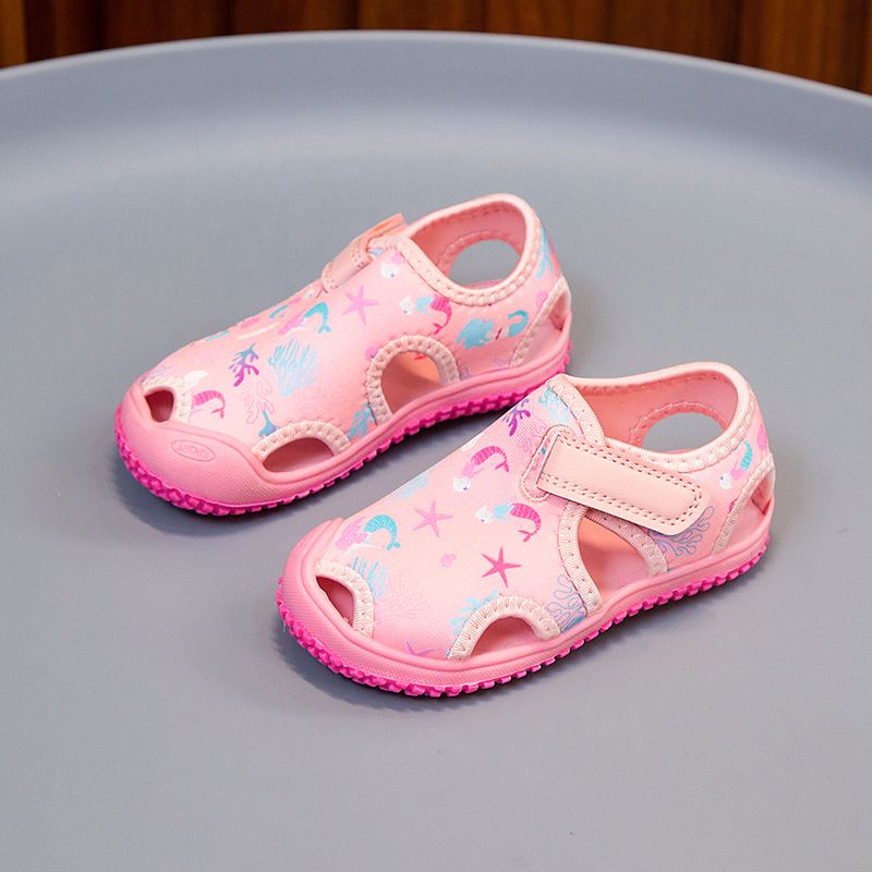 Summer Girls Non Slip Soft Bottom Kindergarten Indoor Shoes_voghion.com