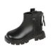 2024 Autumn Children's New Single Korean Edition Fashion Short Simple and Versatile Girls' Leather Boots_voghion.com