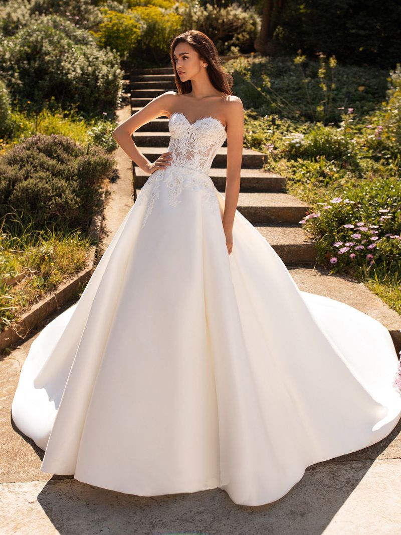 Women's clothing satin tube top wedding dress new simple straps thin princess tutu skirt brides get married and go out yarn_voghion.com