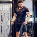 Fitness T-Shirt Summer Base Layer Sweatshirt Sports Training Men's Elastic Quick-Dry Short Sleeve Compression Shirt For_voghion.com
