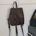Brown shoulder bag, women's spring and summer new style, simple and artistic versatile shoulder bag_voghion.com