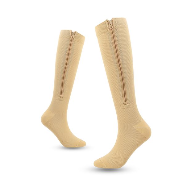 Compression Sports Socks With Full-Foot Support – High-Performance Nylon Running Socks For Men & Women (Anti-Slip, Moisture-Wicking, Seamless Toe)_voghion.com