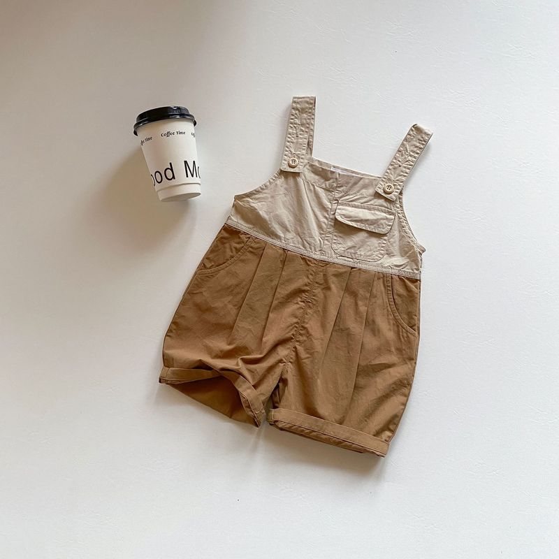 Children's backpack pants summer baby jumpsuit boys new backpack pants casual clothes loose pants_voghion.com