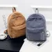 Trend Backpack Fashion Womens Corduroy Academy Solid Color School Youth Travel Shoulder Bag 250408l_voghion.com