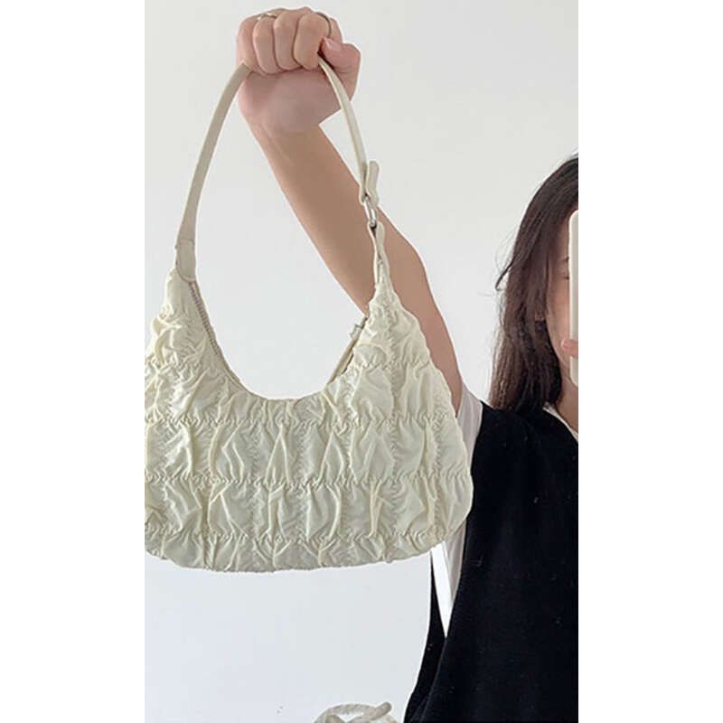 Cream Puff Bag, Mädchen Cloud Folding 2025 Neue Sommermode Schulter Knödel Tasche_voghion.com