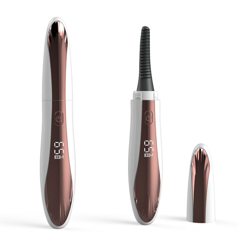 Electric Heated Eyelash Curler Rechargeable Makeup Eyelash Curler Curling Eyelashes Tools 24 Hours Long Lasting Eyelashes Curl_voghion.com