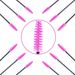50 PCS Disposable Eyelash Brushes Mascara Wands Eye Lash Eyebrow Applicator Cos_voghion.com