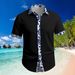 Summer Men's Wear Hawaiian Holiday Leisure Digital Printing Contrast Color Men's Short Sleeved Shirt_voghion.com