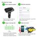 FM Transmitter Bluetooth Radio Adapter Hands Free Call Kit 3.4A Dual USB Car Charger Mp3 Player Support TF Card U Disk_voghion.com