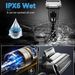Men's Electric Shaver - 3D Floating Shaving System, 60+ Min Runtime, USB Rechargeable & Waterproof (Low Noise, Brush Motor)_voghion.com
