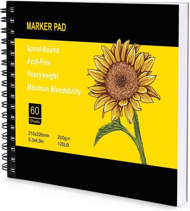 Sketchbooks A4 Thickened Hard Surface Painting Book 200g Acrylic Marker Painting Book Student Blank Sketchbook_voghion.com