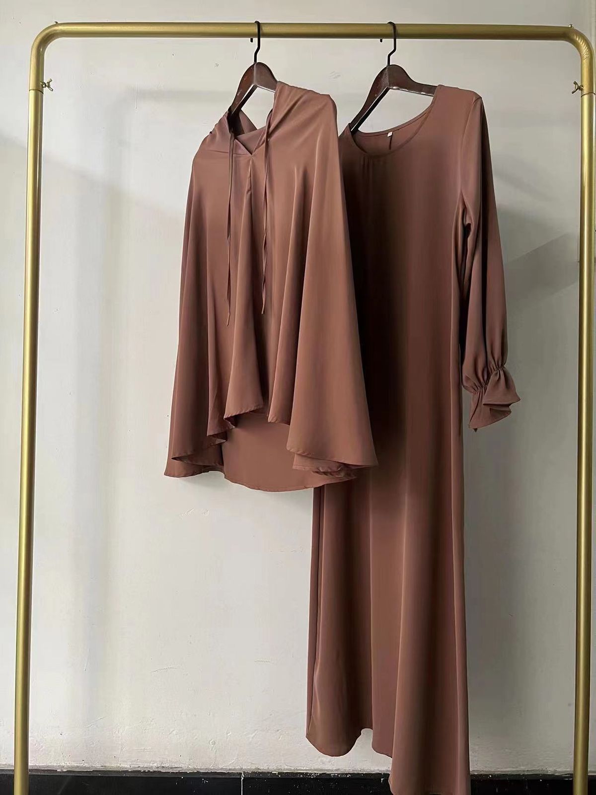 Women's new solid color elegant two-piece Malay suit_voghion.com