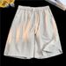 Herrenbekleidung Sommershorts aus dünnem Mesh aus Eisseide für Herren – leichte, schnelltrocknende Mesh-Sportshorts mit atmungsaktiver, lockerer Passform für Sport und Freizeit_voghion.com