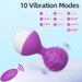 Casemee Strong Vibrating Balls For Women, 10 Modes Pelvic Floor Exercise Trainer With Remote Control, Medical Silicone_voghion.com