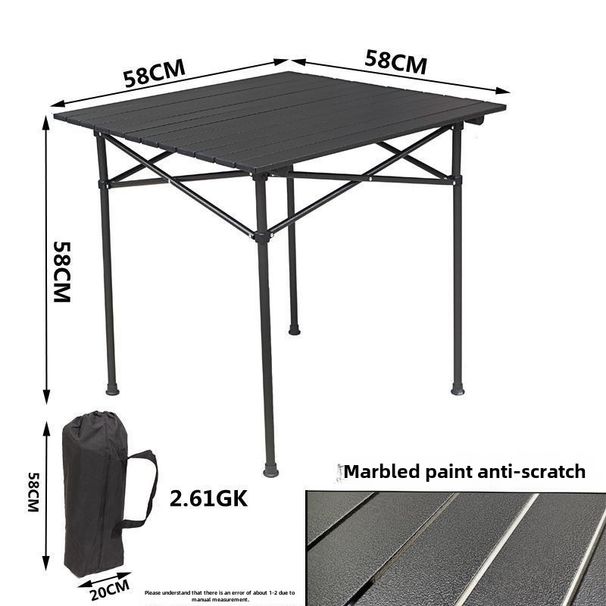 Venkovní kempingový skládací stůl, kempingové piknikové vybavení, grilovací stánek, přenosný ultralehký hliníkový stůl na vejce_voghion.com