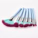 7 Stück Make-up-Pinsel, Make-up-Werkzeuge, Puderpinsel, Lidschattenpinsel, Fächerpinsel, hellblaues Set GUJHUI_voghion.com