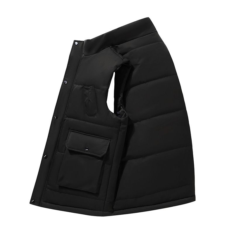 Herrenbekleidung Extra große Größe Herren Lose Arbeitskleidung Windjacke Fett Plus Fett Übergröße Trendy All Match Casual Ärmellose Weste Jacke Männer_voghion.com