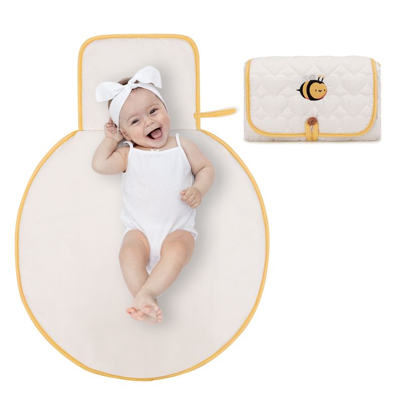 Trocador de fraldas dobrável para bebês, almofada à prova d'água, suprimentos para recém-nascidos, roupa de cama, colchão, capa de reposição_voghion.com