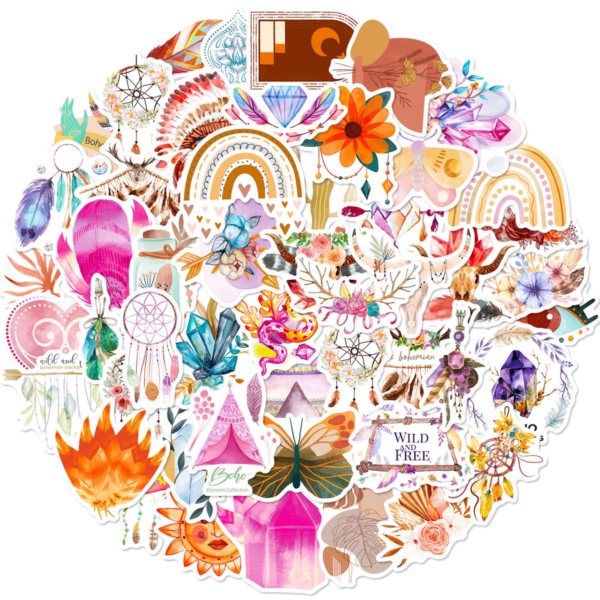 Pisalne nalepke Boemski grafiti nalepke nalepke za notebook avtomobilska vrata_voghion.com