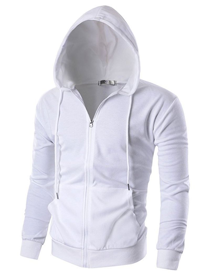 Neuer reiner mehrfarbiger Kapuzenpullover für lässige Herren mit Reißverschluss und Jugend-Herbst-/Winterpullover_voghion.com