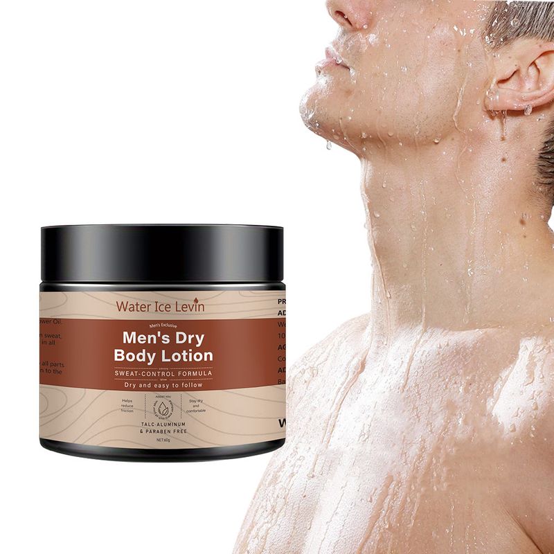 Gel douche pour adolescents Water Ice Levin Men's 60g Gel de bain confortable, propre, soyeux et lisse_voghion.com